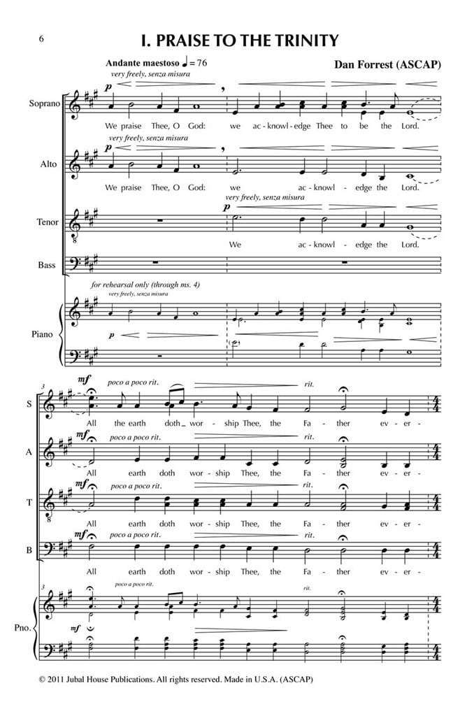 Te Deum Score And Parts