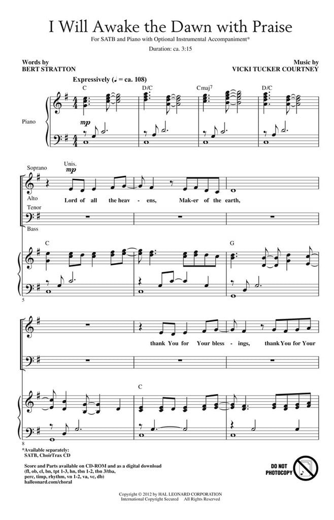 I Will Awake the Dawn with Praise