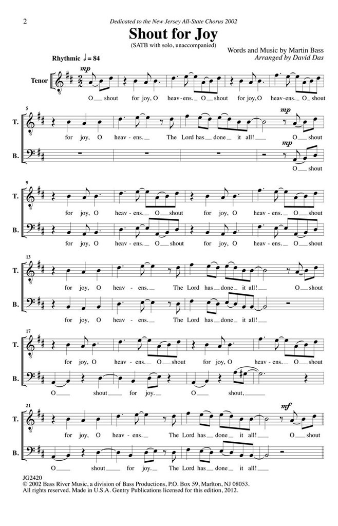 Shout For Joy