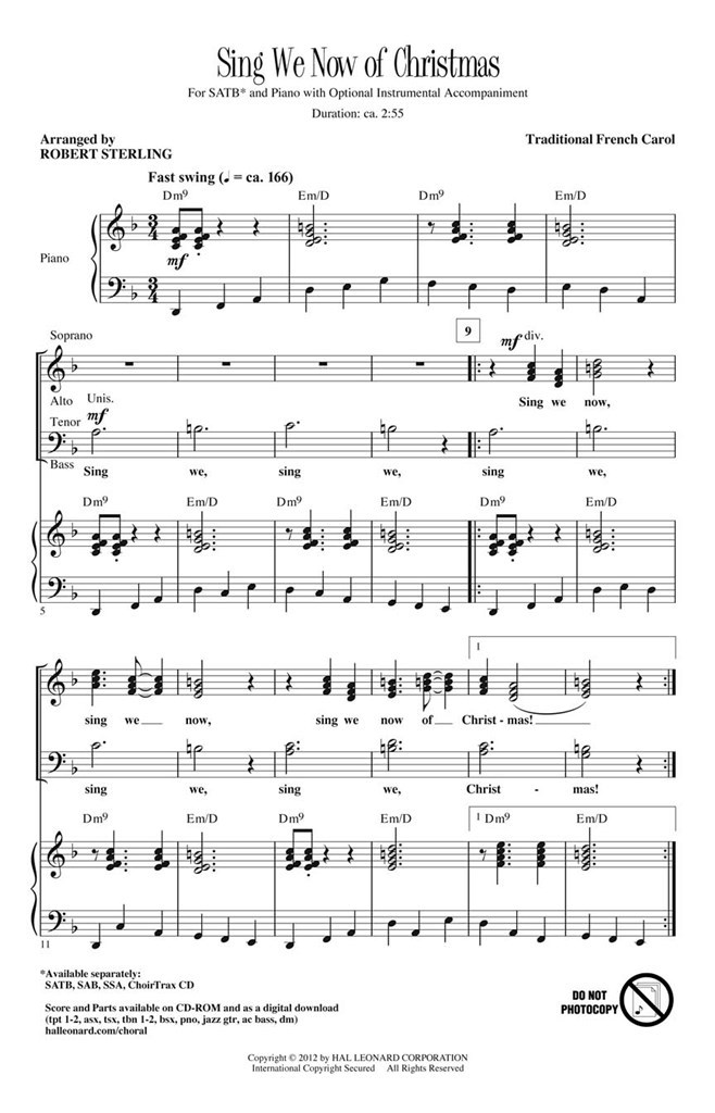 Sing We Now of Christmas