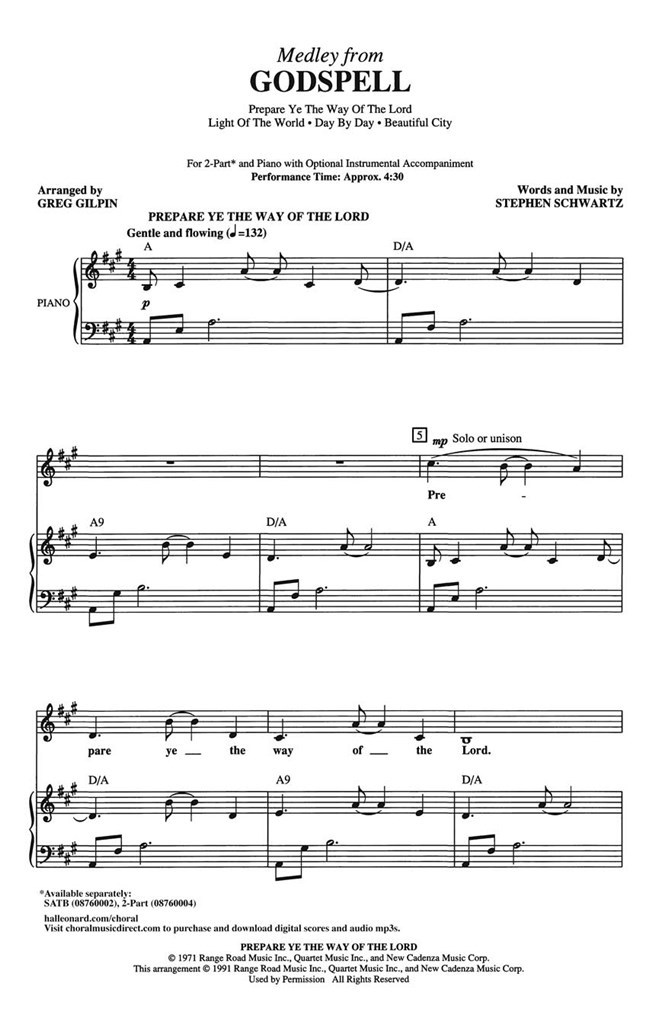 Godspell Medley