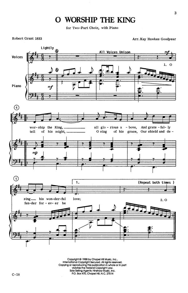 O Worship The King