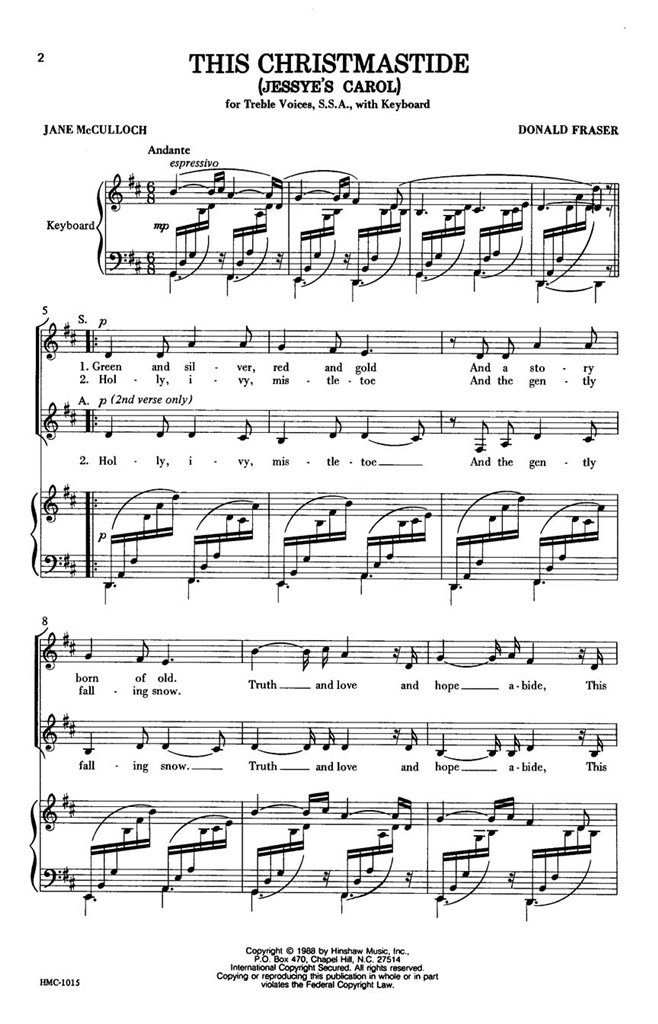 This Christmastide (Jessye's Carol)