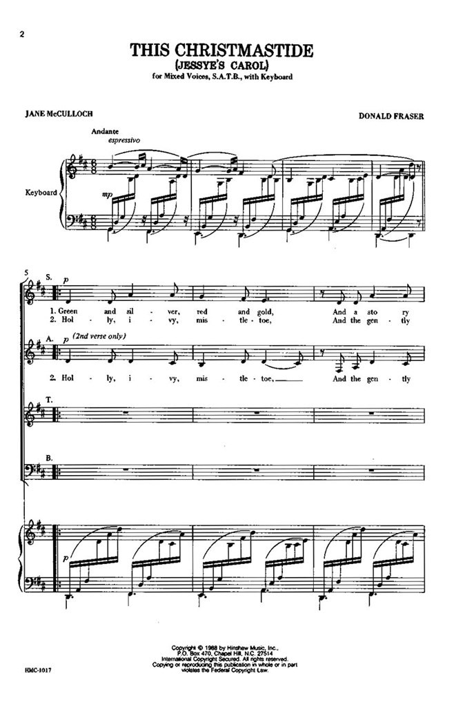 This Christmastide (Jessye's Carol)