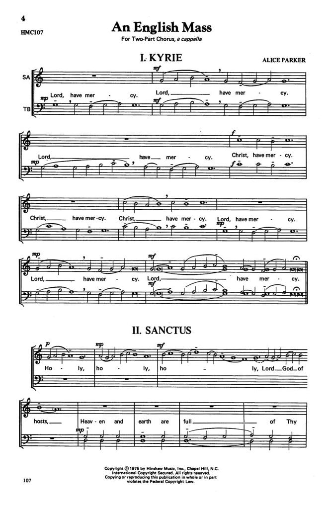 An English Mass