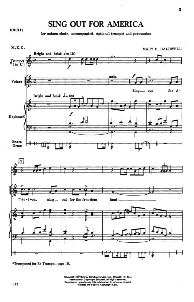 Sing Out For America