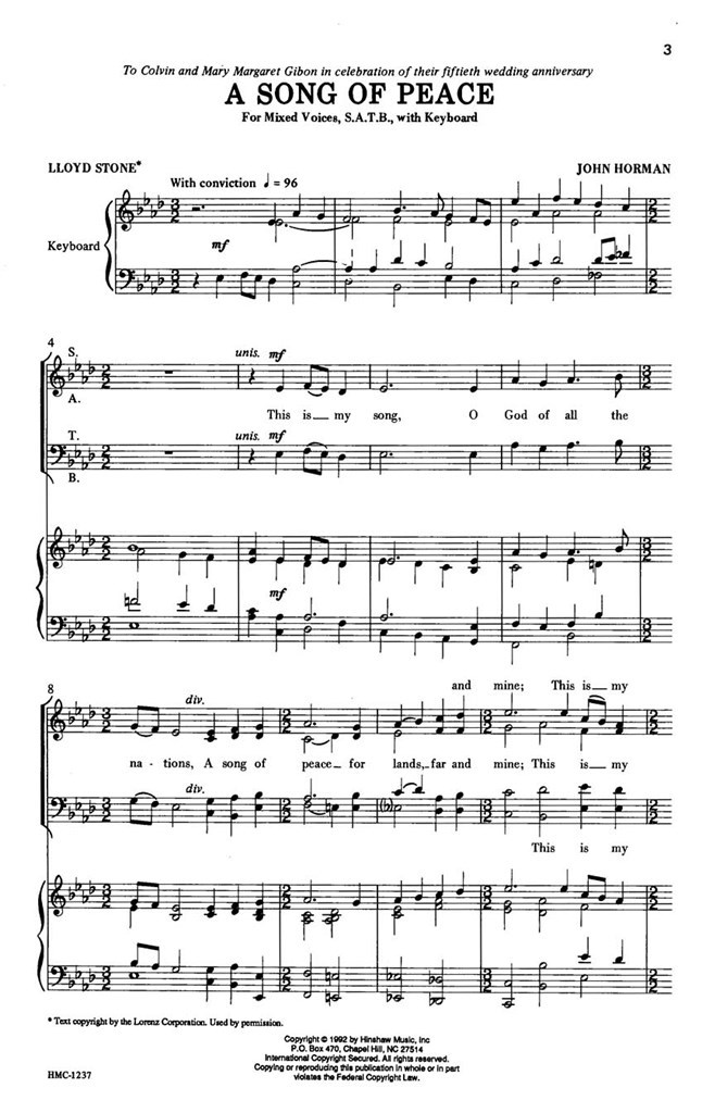 A Song Of Peace