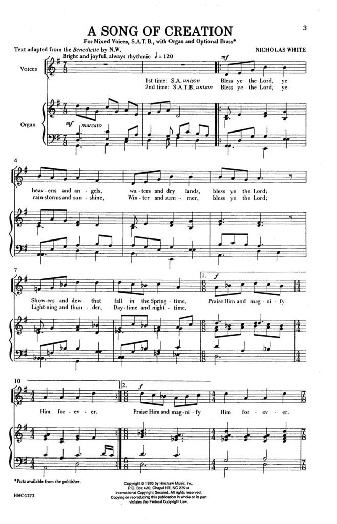 A Song Of Creation