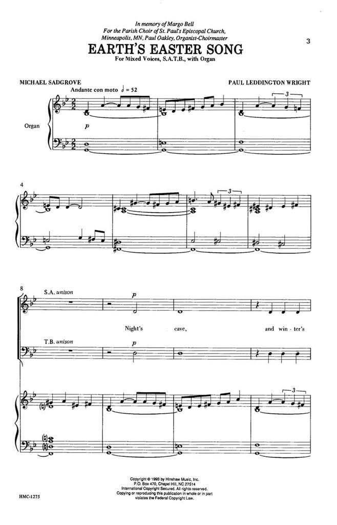 Earth's Easter Song