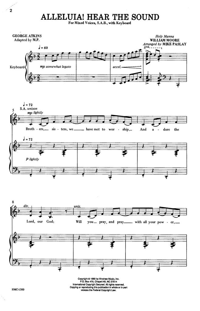 Alleluia! Hear The Sound