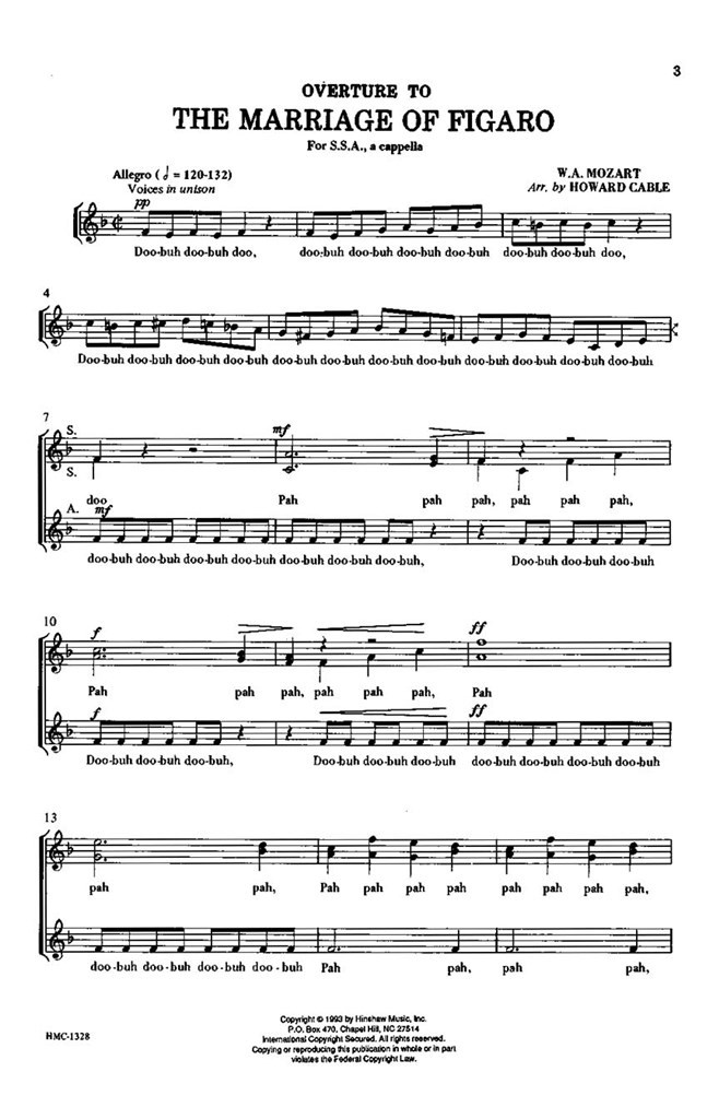 The Overture To The Marriage Of Figaro