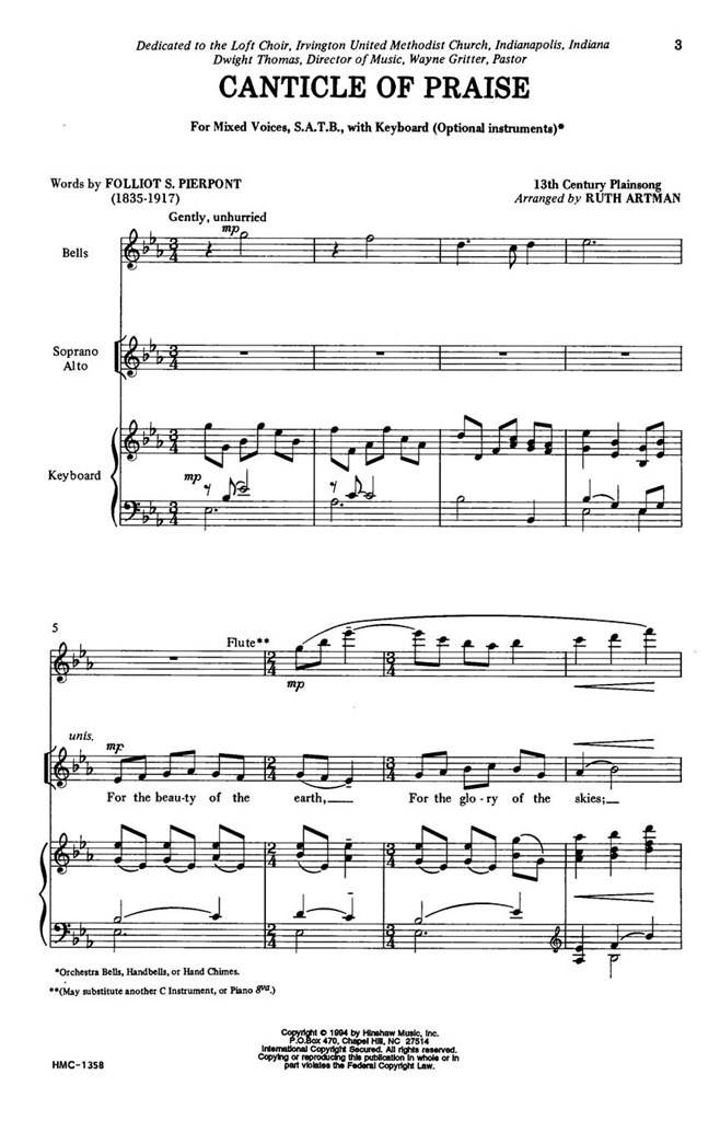 Canticle Of Praise