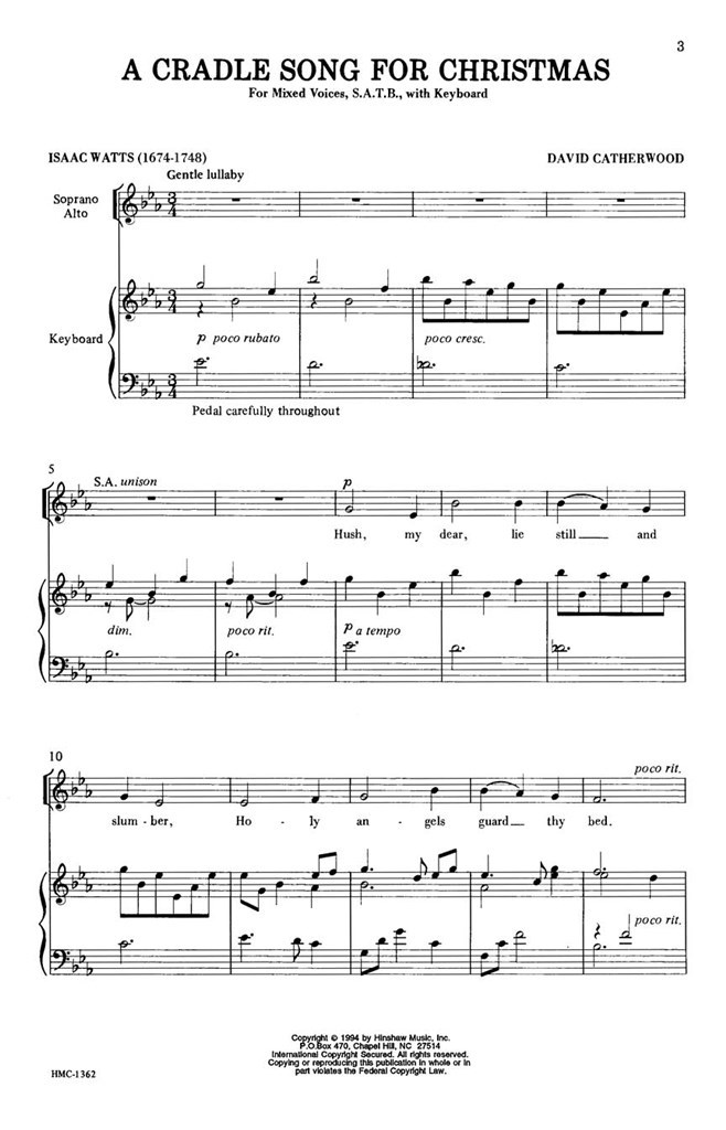 A Cradle Song For Christmas