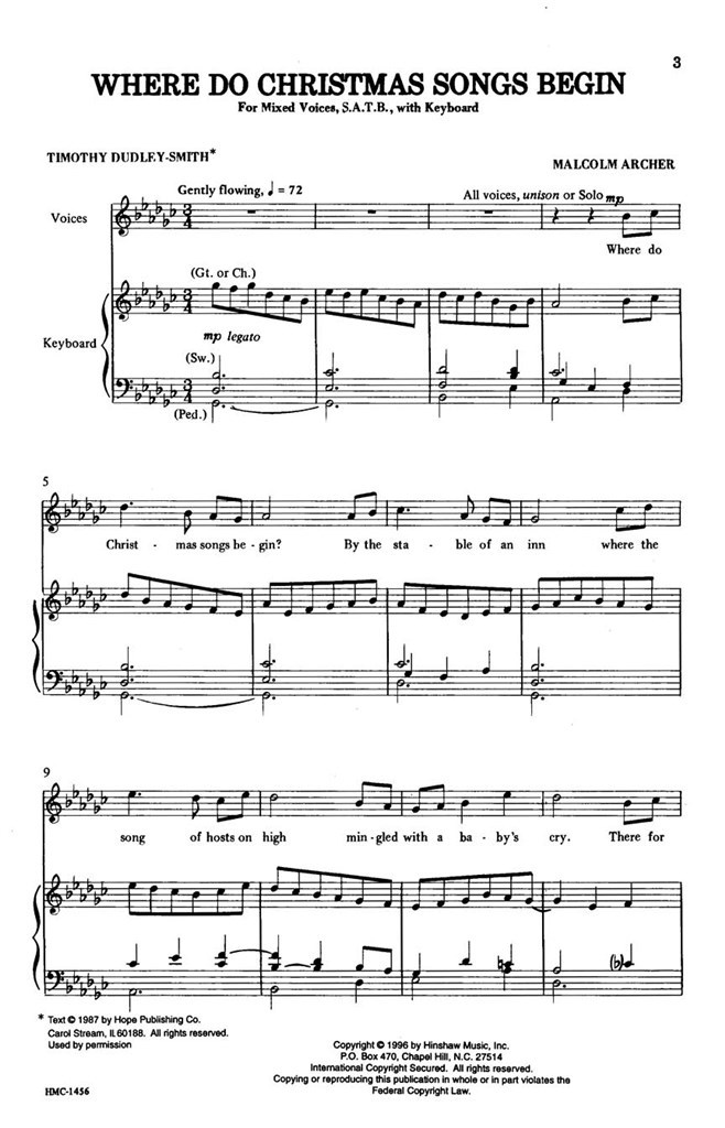 Where Do Christmas Songs Begin