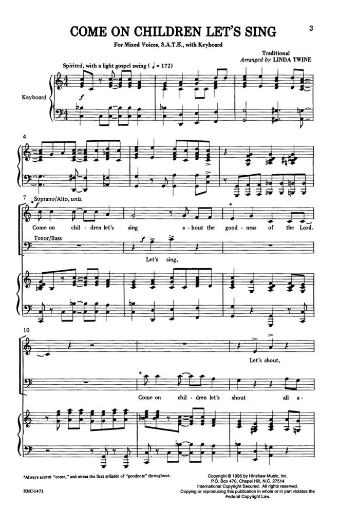 Come On Children Let's Sing