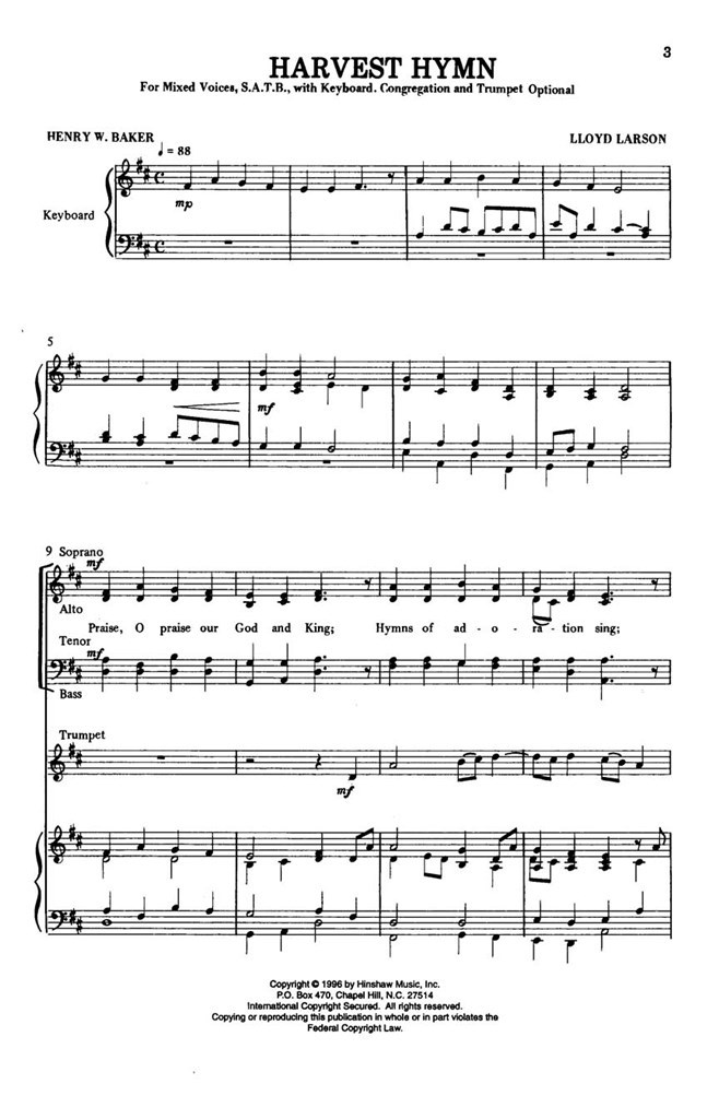 Harvest Hymn