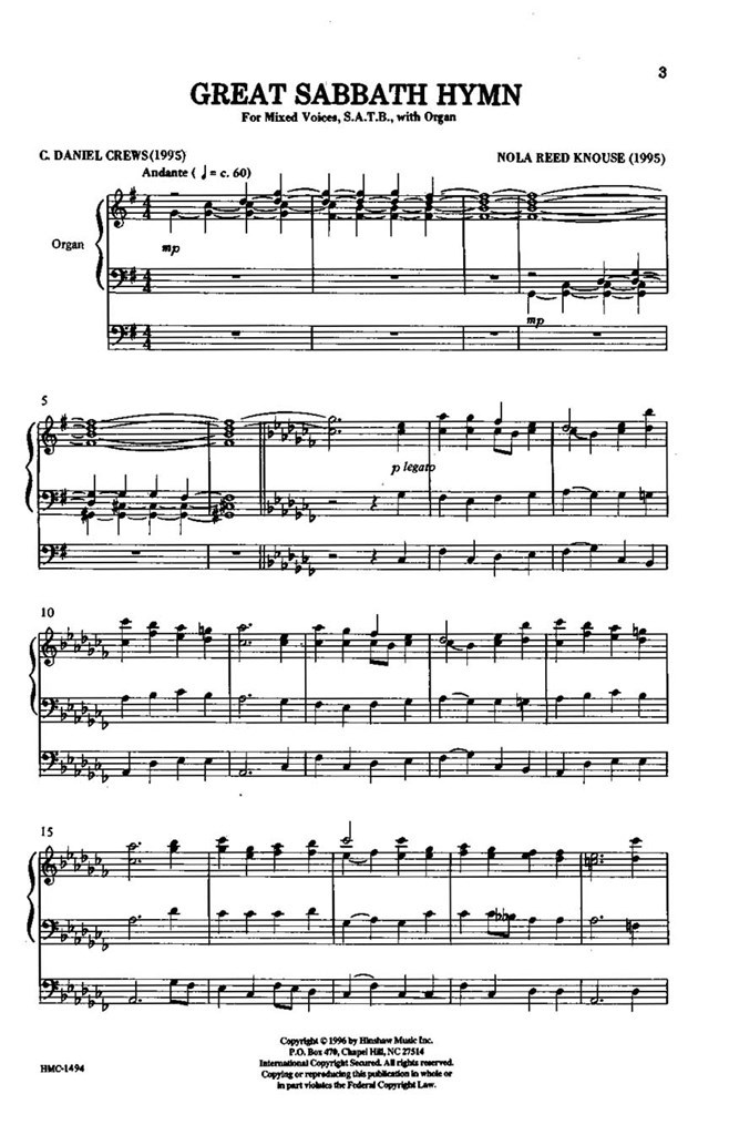 Great Sabbath Hymn