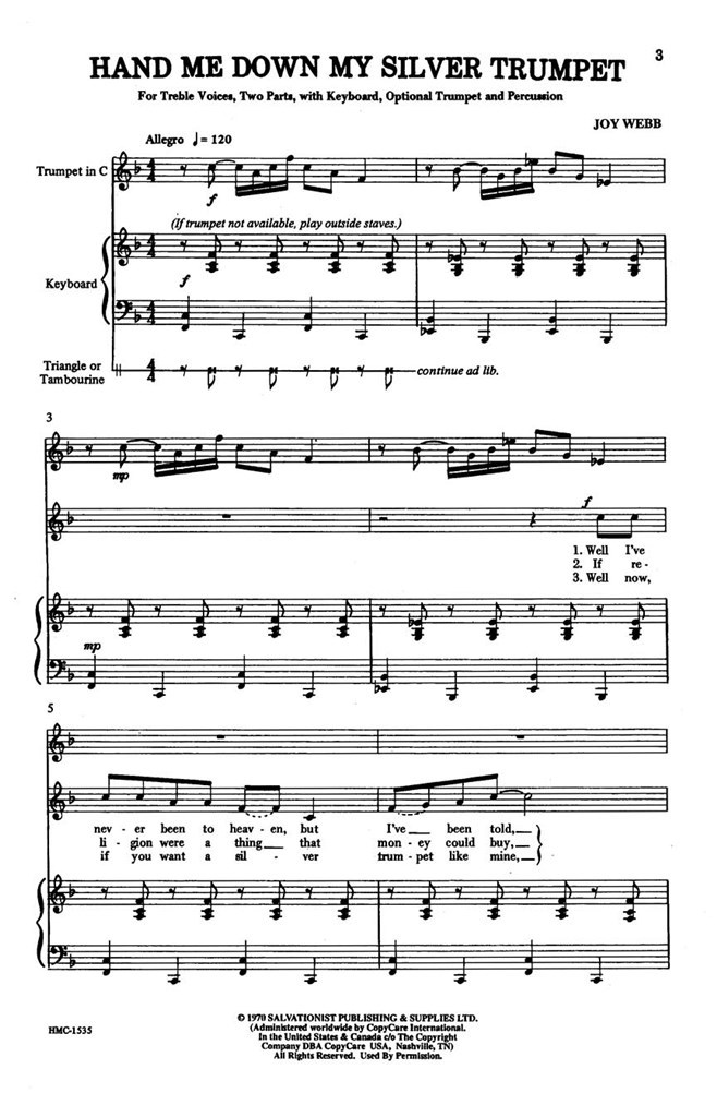 Hand Me Down My Silver Trumpet