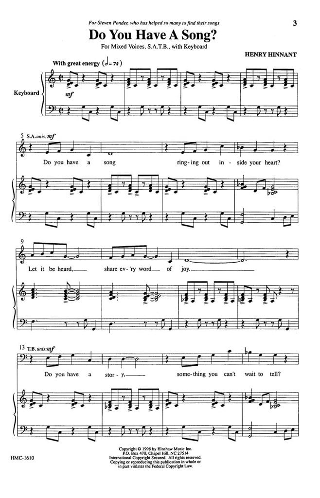 Do You Have A Song?