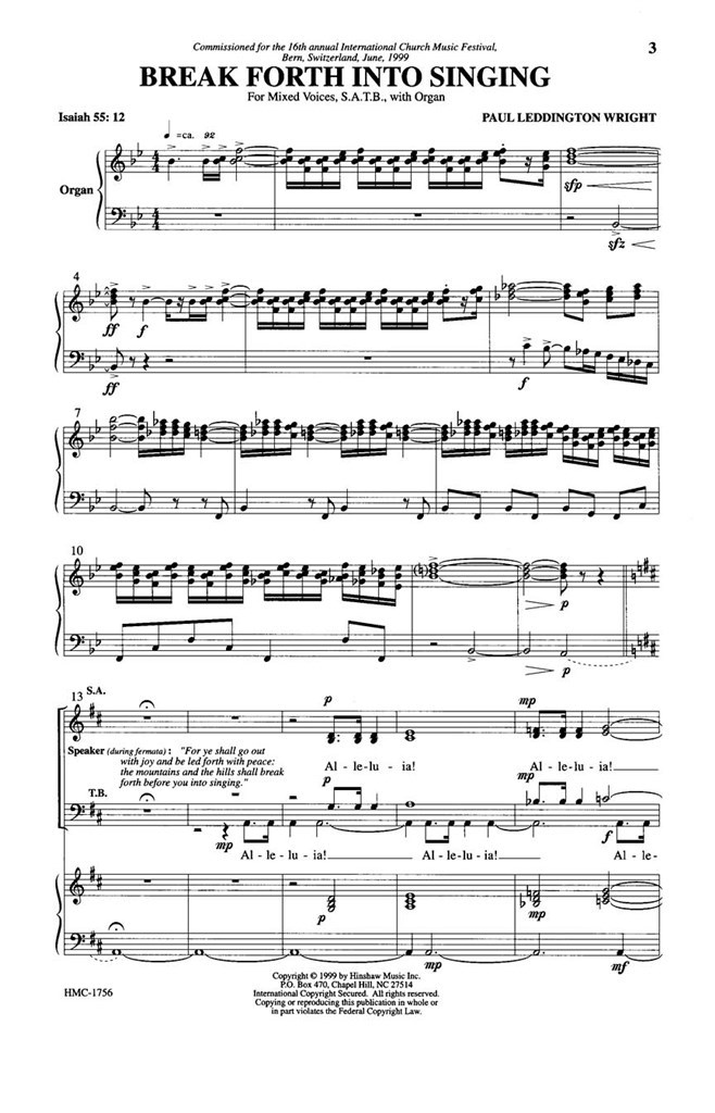 Break Forth Into Singing