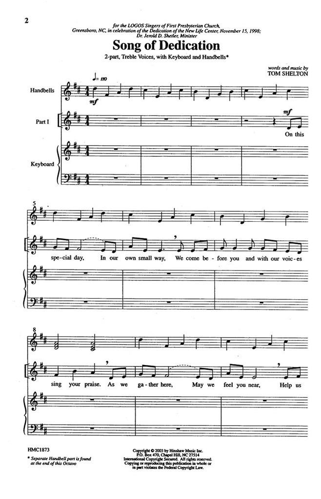 Song Of Dedication
