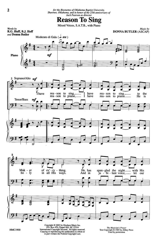 Reason To Sing
