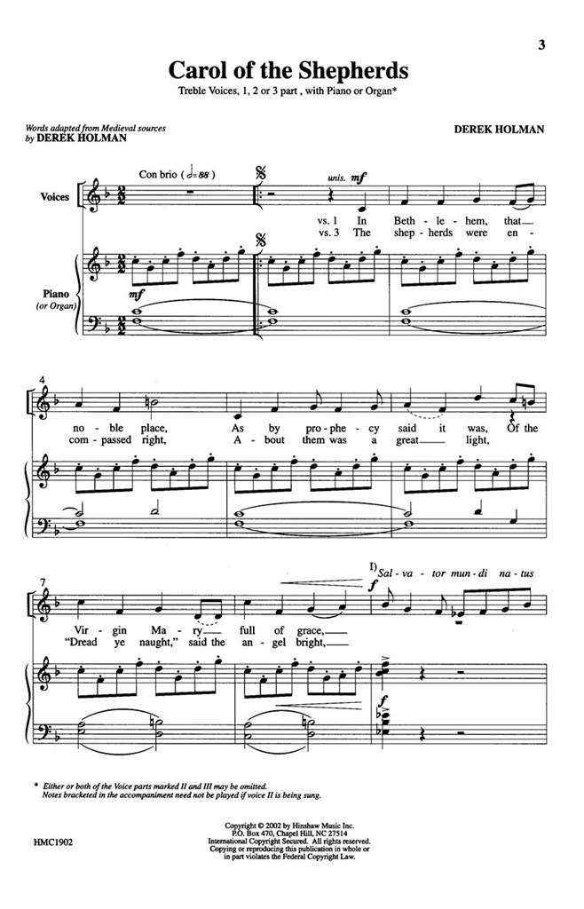 Carol Of The Shepherds