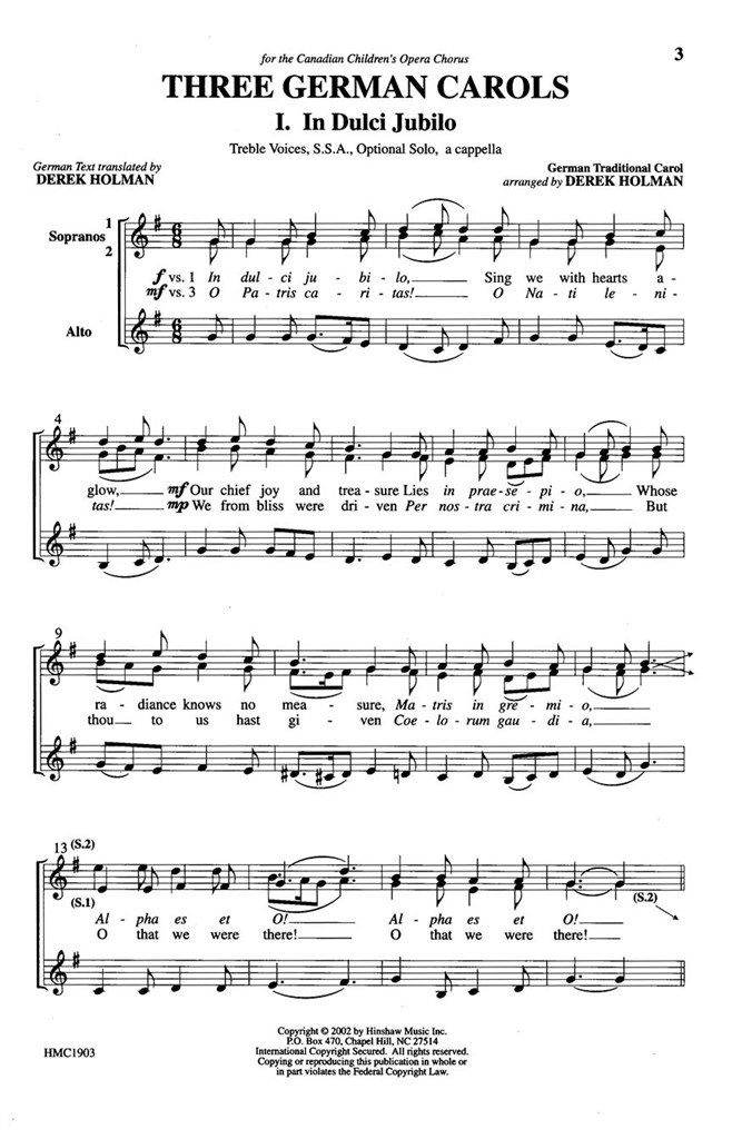 Three German Carols