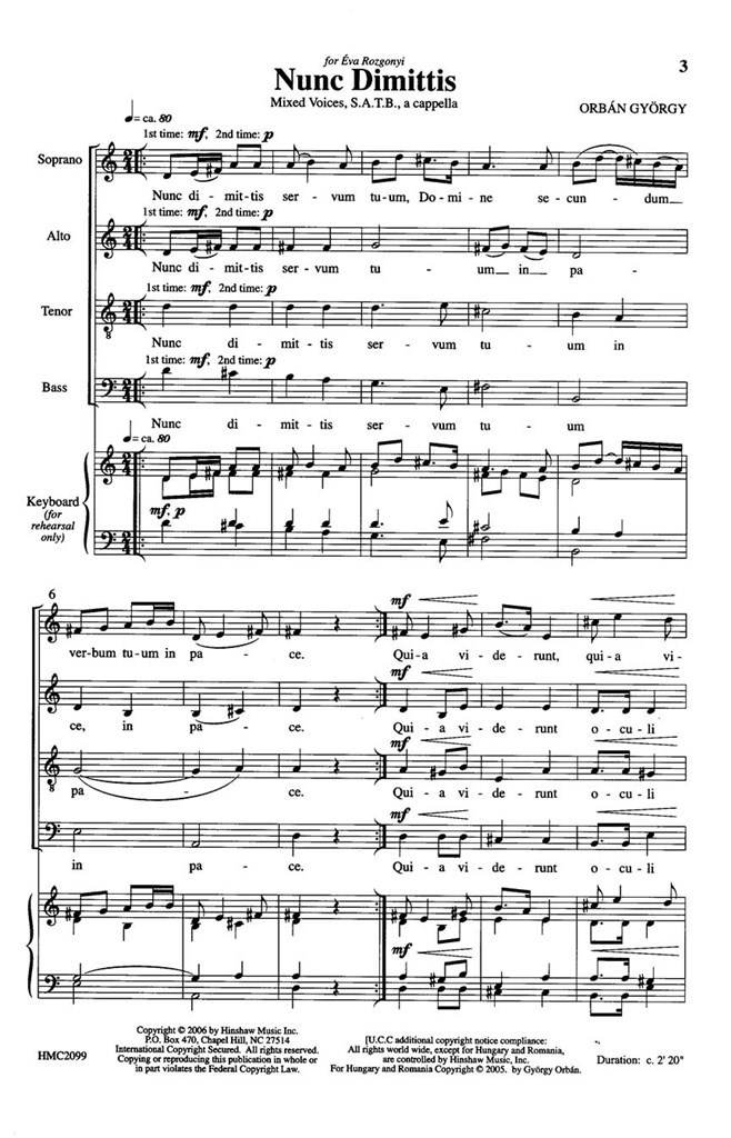 Nunc Dimittis