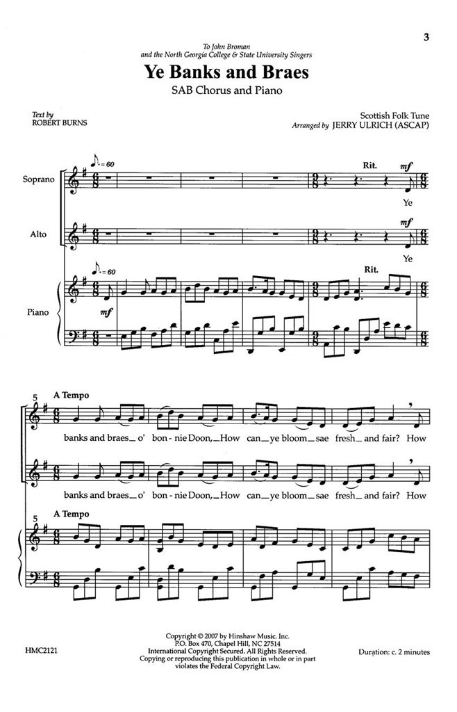 Ye Banks And Braes