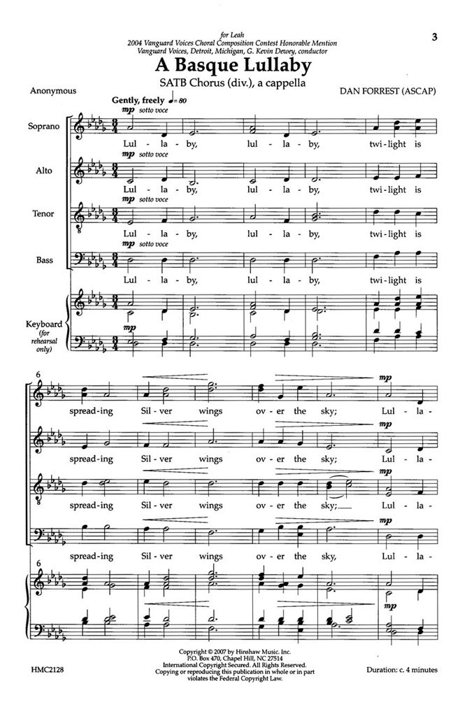 A Basque Lullaby