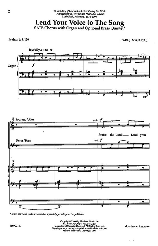 Lend Your Voice To The Song