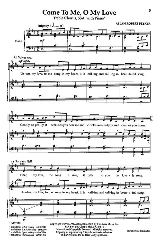 Come To Me, O My Love