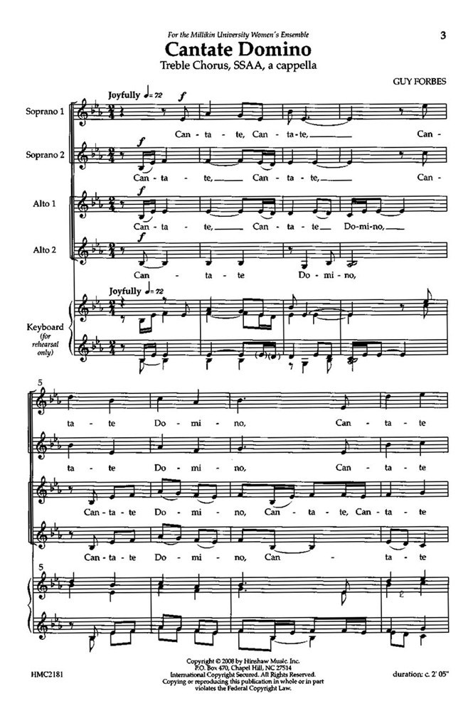 Cantate Domino