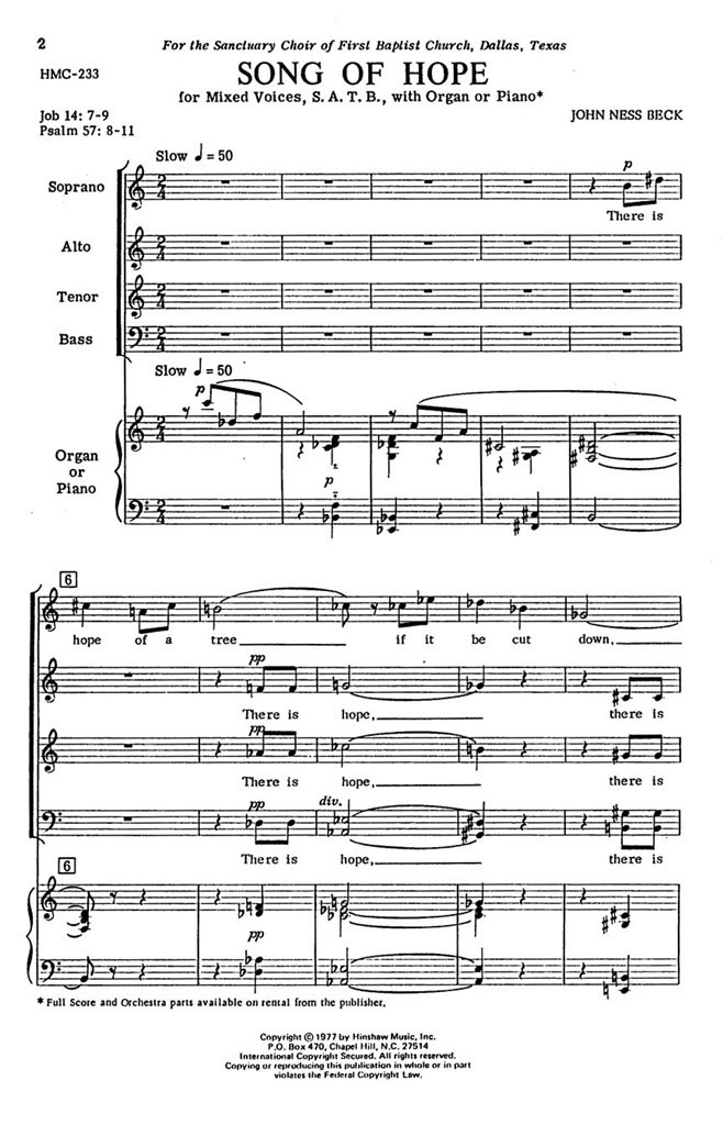 Song Of Hope