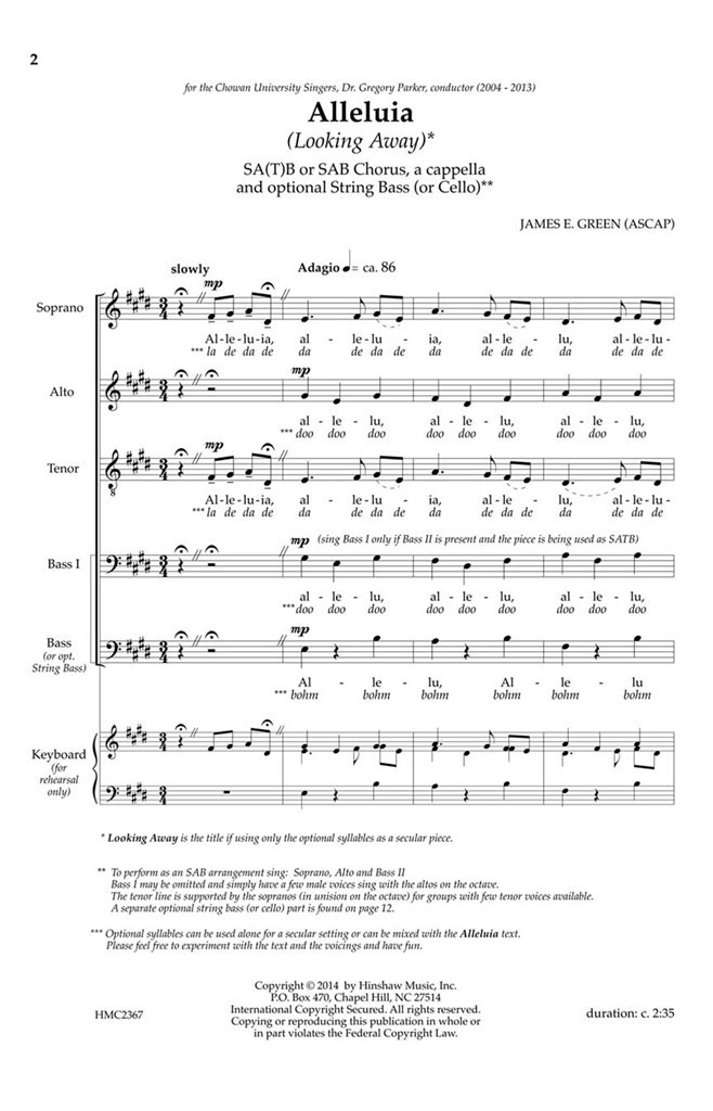 Alleluia (Looking Away)