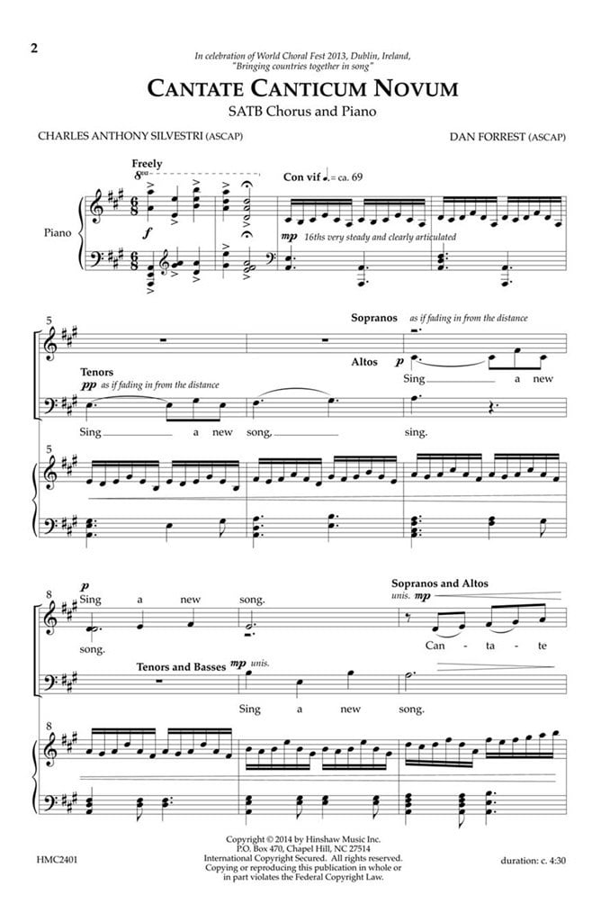 Cantate Canticum Novum
