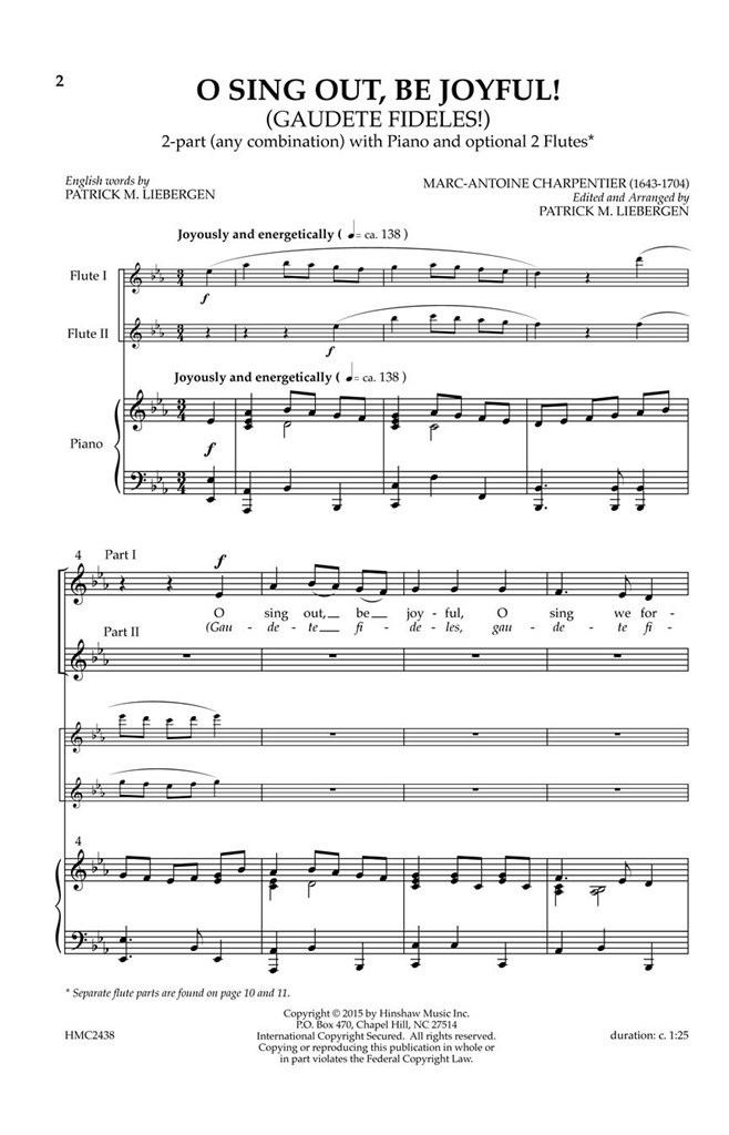 O Sing Out, Be Joyful! (Gaudete Fideles)