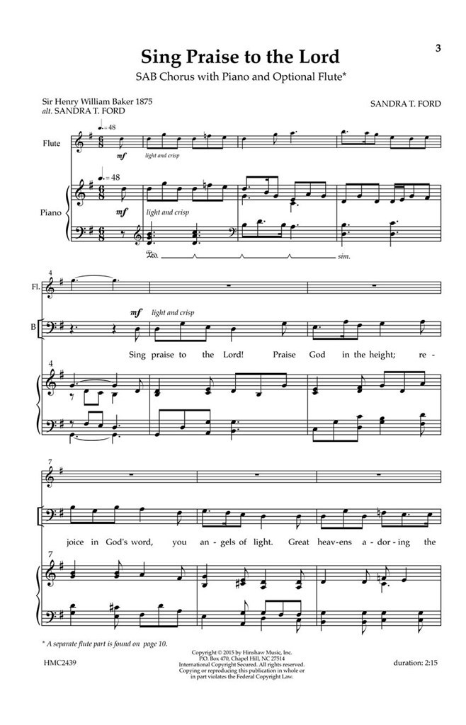 Sing Praise To The Lord