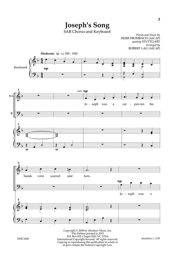 Joseph's Song