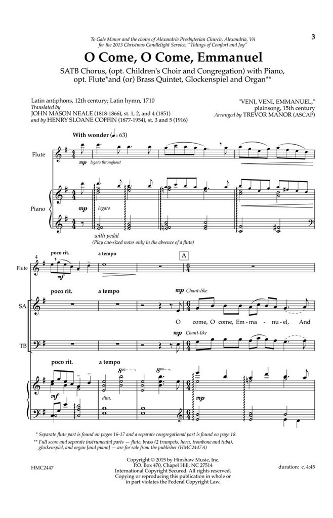 O Come, O Come, Emmanuel