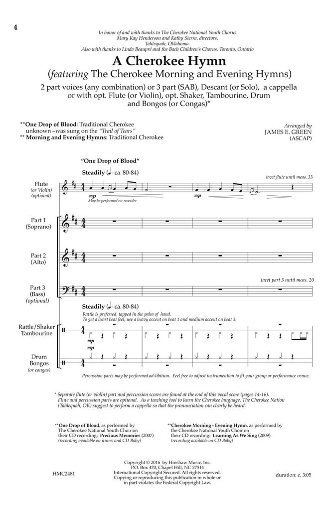 A Cherokee Hymn
