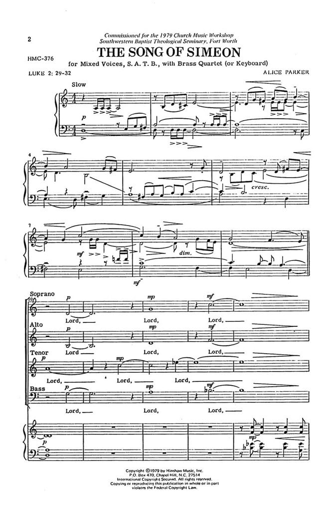 The Song Of Simeon