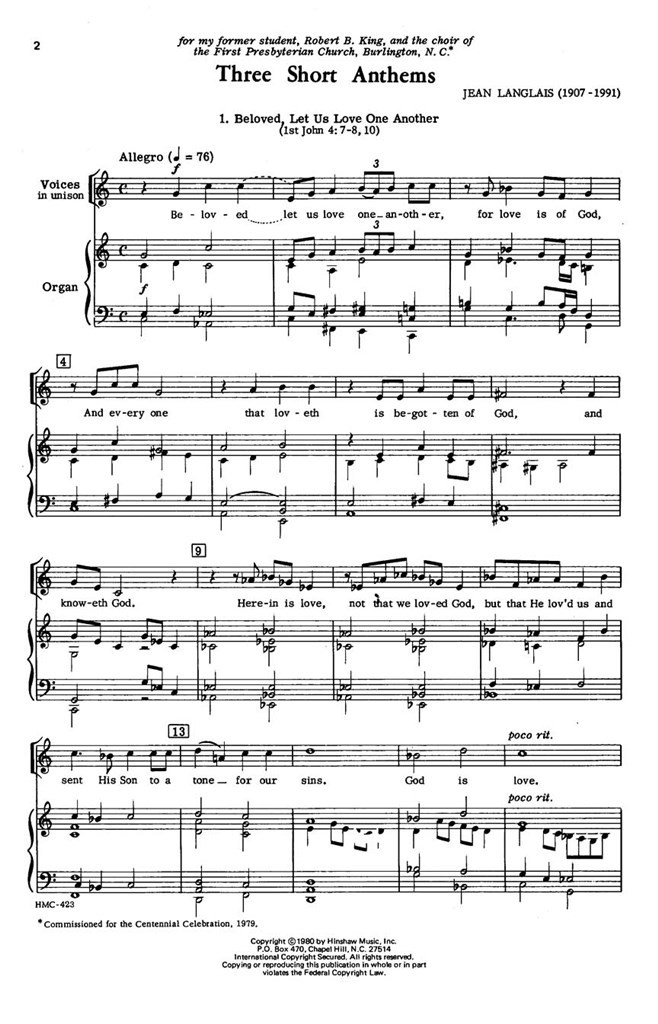 Three Short Anthems