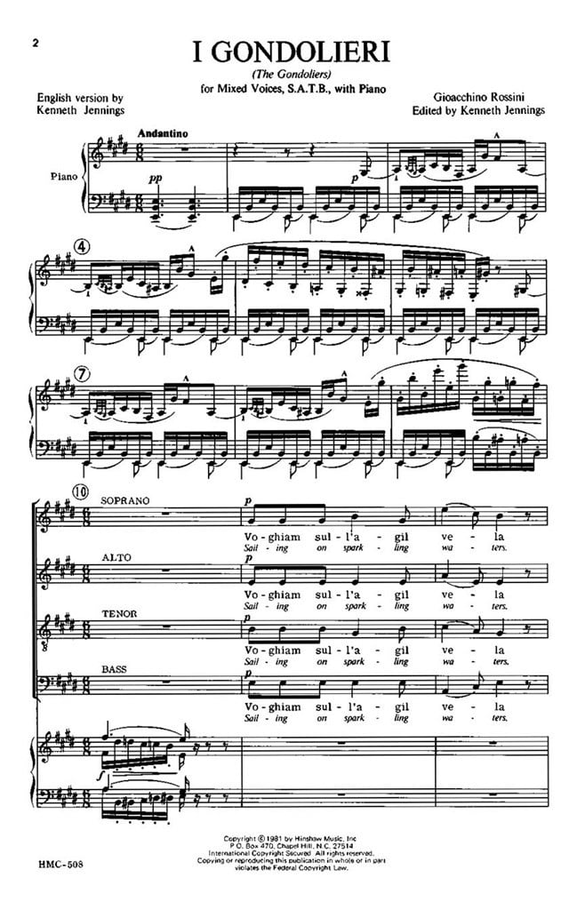 I Gondolieri (The Gondoliers)