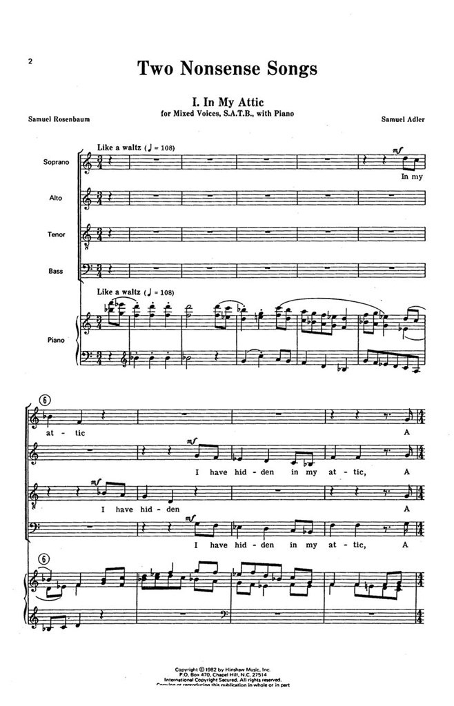 Two Nonsense Songs