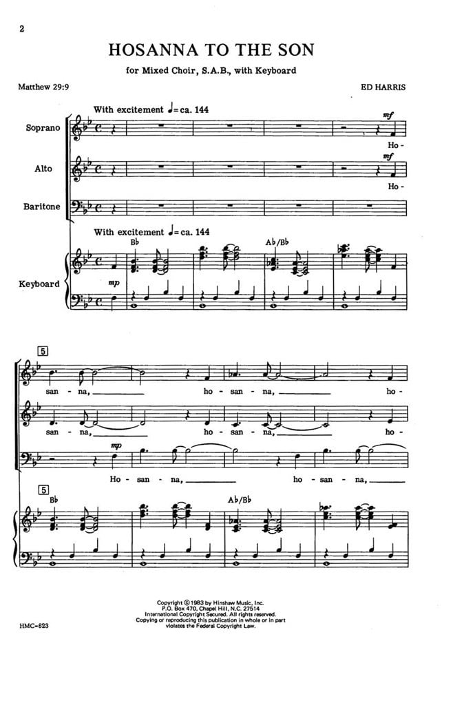 Hosanna To The Son