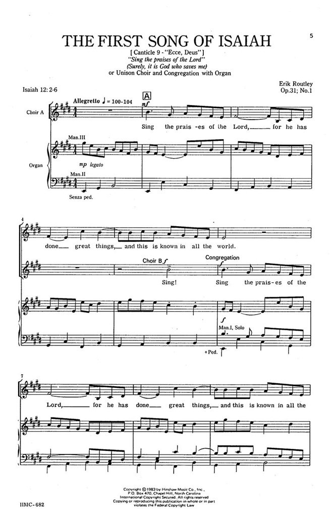 The First Song Of Isaiah