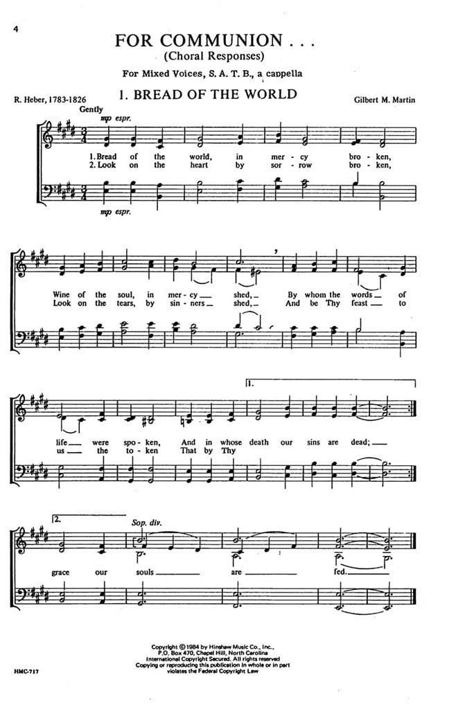 For Communion