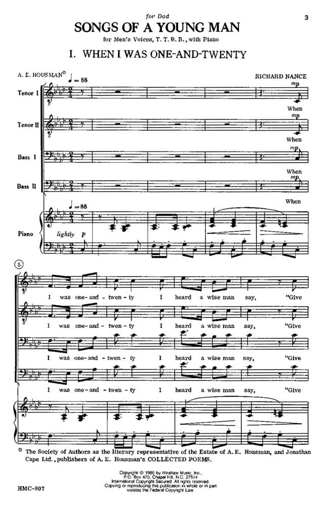 Songs Of A Young Man